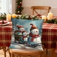 thumbnail image 6 of YIKA Christmas Tree Snowflake Reindeer Pillowcase Christmas Pillow Cover Holiday Decoration Sofa Decoration Linen Pillow Home Sofa Holiday Decoration Pillow Cover C, 6 of 6
