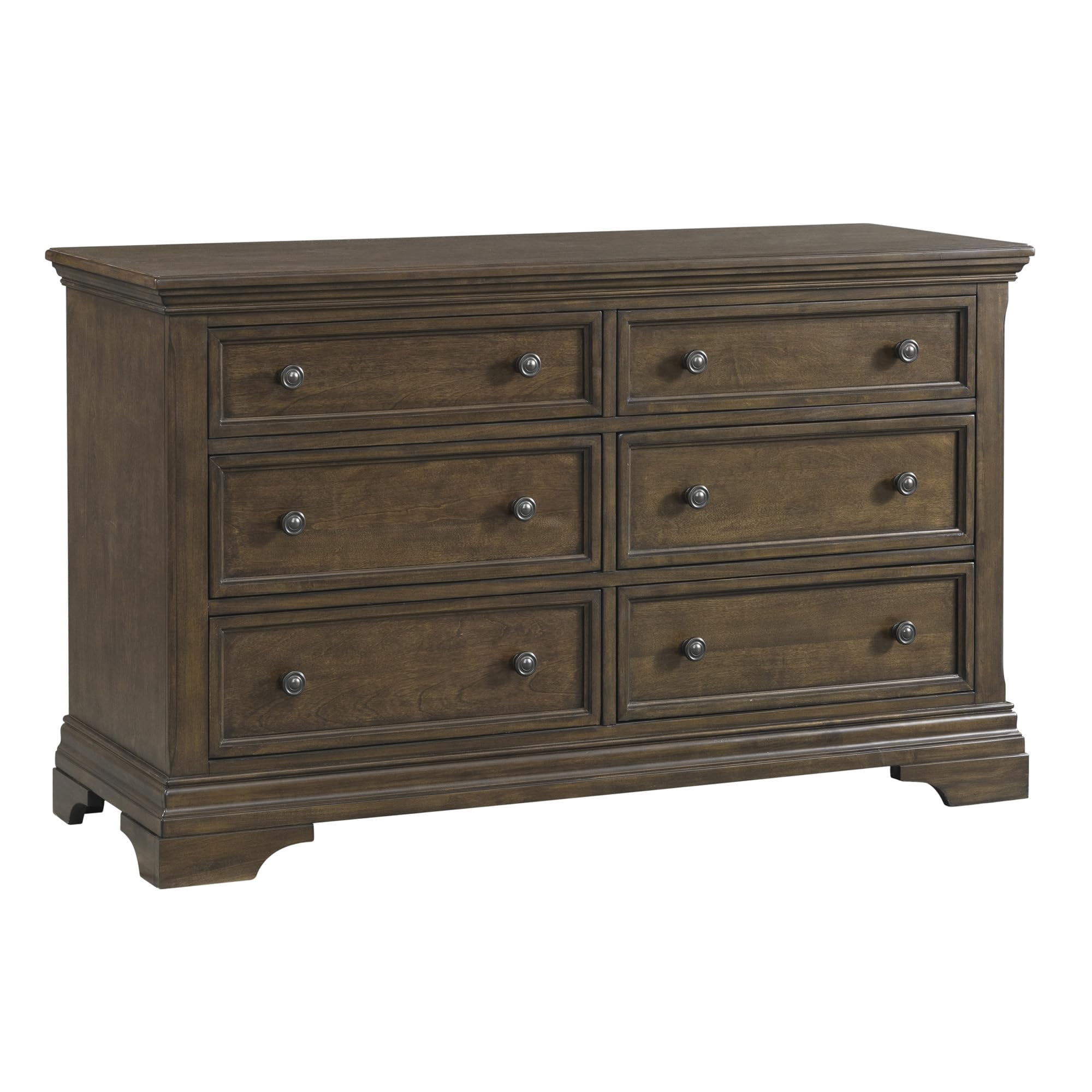 westwood design hanley 6-drawer double dresser Westwood Design Hanley 6-Drawer Dresser Cashew