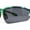 Green - Black, variant on Polarized Xloop Camo Print Wrap Half Rim Baseball Sport Plastic Sunglasses Blue