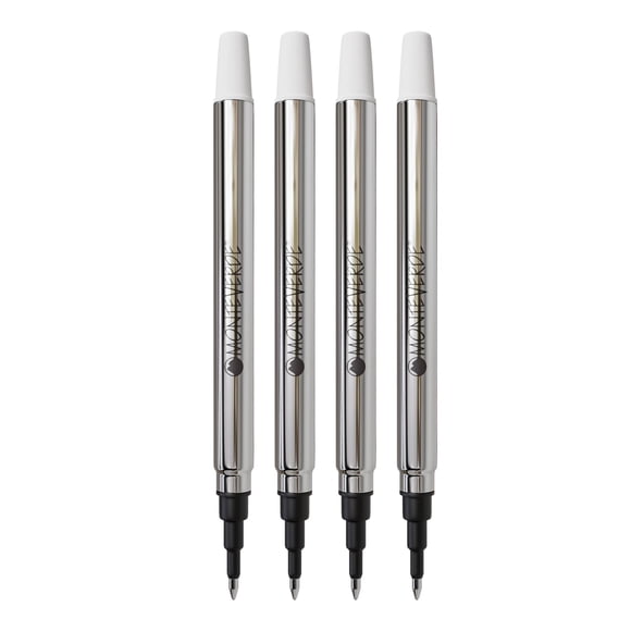 Monteverde Roller Ball Recambio Para Bolígrafos Sheaffer - Negro Fino, Paquete De 4 (S223Bk)