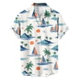 thumbnail image 4 of COSFO Hawaiian Men's Button Down Shirts Short Sleeve Summer Tops Collared with Pocket Loose Fit Tropical Mens Shirts Casual, 4 of 6