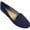 4024 Navy, variant on Womens Suede Loafer Smoking Shoes Flats 4024 Leopard 5/6