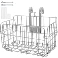 thumbnail image 1 of Miangastore Bike Basket Rear Rack Bicycle Basket Foldable Metal Bike Storage Basket Handlebar Bike Basket Riding Basket, 1 of 8