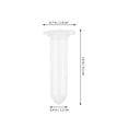 thumbnail image 2 of BESTYASH 500 Pcs Plastic Tubes With Caps for Researchers and Students Good Sealing Effect Round Bottom, 2 of 8