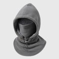 thumbnail image 1 of HaoXun Winter Warm Integrated Fleece Hood - Neck Gaiter Face Cover with Drawstring, Cold-Weather Head Protection Accessory, 1 of 1