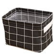 thumbnail image 1 of Laundry Bag Waterproof Clothes Organizer Box Cloth Cargo Holder organizer box Portable Multi-Purpose Storage Box, Black Plaid, 1 of 8