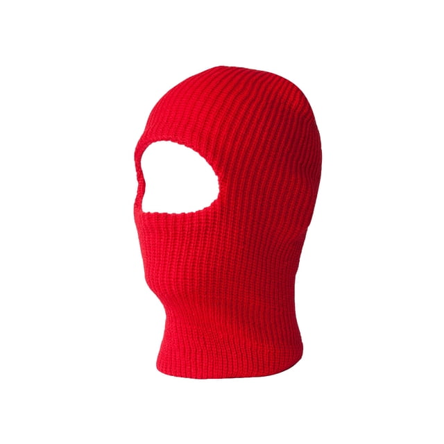 One Hole Ski Mask, Red