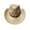 Camel, variant on Xinwanna Western Cowboy Hat for Women Men Wide Brim Beach Cowgirls Hat Rolled-Up Felt Fedora Hat with Star Band (Black)