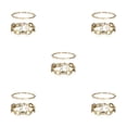 thumbnail image 3 of Qarigey 2 unidades/juego de pulseras, brazaletes estéticos, joyería para fiesta de boda, esposa, novia, madre, regalo personalizado dorado Or 5piezas, 3 of 6