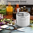 thumbnail image 4 of Herb Rotation Grinder Hojas de té Vanilla Muela Herramienta Zinc Aleación Mano Trituradora Gran Capacidad Cocina Gadget Inicio Suministros Silver AweSitey HA011038-02, 4 of 7