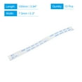thumbnail image 2 of Uxcell 3.94'' 14 Pins FFC FPC Flat Flexible Cable(A Type) for LCD Laptop Plastic White 10pcs, 2 of 5