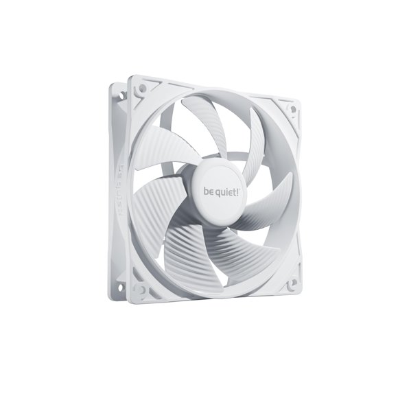 ¡Puede estar tranquilo! Pure Wings 3, 120 mm, PWM, color blanco, con una presión de aire extraordinaria