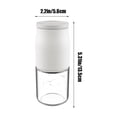 thumbnail image 3 of Nkmbld Moistureproof Spice Shakers Pepper Grinder Manual, Perfect for Travel, Table, RV, BBQ,Camping and To-Go, White, 3 of 6