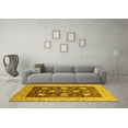 thumbnail image 3 of Ahgly Company Machine Washable Indoor Rectangle Oriental Yellow Traditional Area Rugs, 2' x 3', 3 of 4