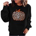 thumbnail image 1 of Suéter de especias de calabaza de Halloween de cuello redondo suelto de manga larga Vintage para mujer Pompotops  gfhjh1669, 1 of 8
