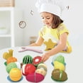 thumbnail image 4 of Juego de 21 portacuchillos Toy Fruit para niños, juegos de simulación en la cocina, 4 of 5