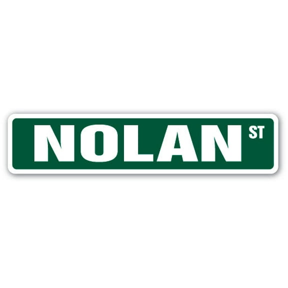 NOLAN Street Sign Childrens Name Room Sign | Indoor/Outdoor |  36" Wide