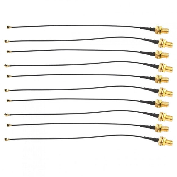 Rdeghly 10Pcs RF Adapter Pigtail Cable IPEX To SMAk U.FL Antenna Feeder 15cm Jumper Wire For Face Recognition Module,SMA Plug Wire,SMA Female Cable