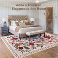 thumbnail image 6 of Sanmadrola Area Rugs for Living Room Rug 8x10 Machine Washable Non Slip Floral Vintage Low Pile Large Rugs for Living Room, Bedroom, Farmhouse, Dining Room,Kitchen Entryway Bathroom Office, 6 of 6