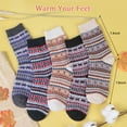 thumbnail image 4 of Loritta 5 Pairs Womens Socks Wool Socks, Cashmere Thick Knit Warm Winter Socks for Women Gifts, 4 of 6