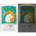 thumbnail image 2 of Caroline's Treasures BB7137CNL Unicorn Orange Polkadots Ceramic Night Light, 6x4x3", multicolor, 2 of 2