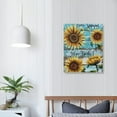 thumbnail image 4 of Nawypu Modern Rustic Thankful Grateful Blessed Sign Wall Art Frame Canvas, Sunflower Home Decor Canvas Painting Wall Artwork Ready to Hang for Home Farmhouse Kitchen Dining Wall Decor-, 4 of 5