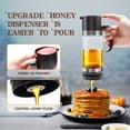thumbnail image 4 of 2X Dispensador de Miel de Vidrio de 12 Oz, Tarro de Miel con Asa, Dispensador de Miel Sin , Dispensador de Jarabe para Café o Té, 4 of 5