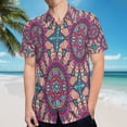 thumbnail image 5 of High Quality Hawaiian Shirts for Men Short Sleeve Aloha Beach Shirt Floral Summer Casual Button Down Shirts Blouses FJJX6Q, 5 of 7