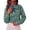 Green #064, variant on Womens Striped Button Down Shirts Bow Tie Neck Long Sleeve Tops, L