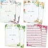 8-Pack Calendar Sticky Notes Features My Daily Plan for Monthly, Weekly & Daily Planner, Floral, 5"x3"