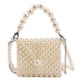 thumbnail image 3 of Bolsa bandolera de hombro con perlas Mini mano rebordear Regalos de embrague de boda (Estilo B) Hugtrwg  Para Estrenar, 3 of 9