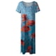 thumbnail image 4 of Vestido largo con estampado floral bohemio para mujer Fridja  qw1322, 4 of 5