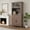 brown, variant on Gaderth Tall Pantry Cabinet with Drawer, Coffee Bar Cabinet with 2 Glass Doors, 72'' Black Bar Cabinet with 1 Drawer, Tall Wine Bar with Metal Handle, Coffee Bar Hutch with Storage for Living Room