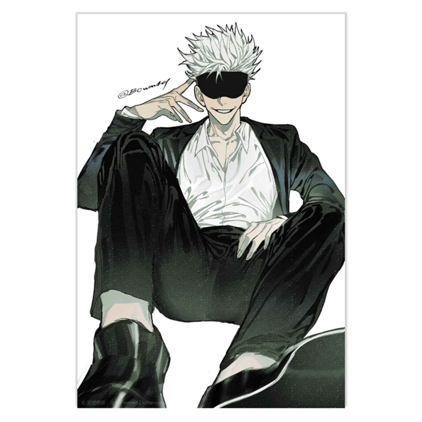 SHIYAO Jujutsu Kaisen Anime Poster Gojo Satoru Decoration for Bedroom  Living Room Studio Cafe(style 02) - Walmart.com