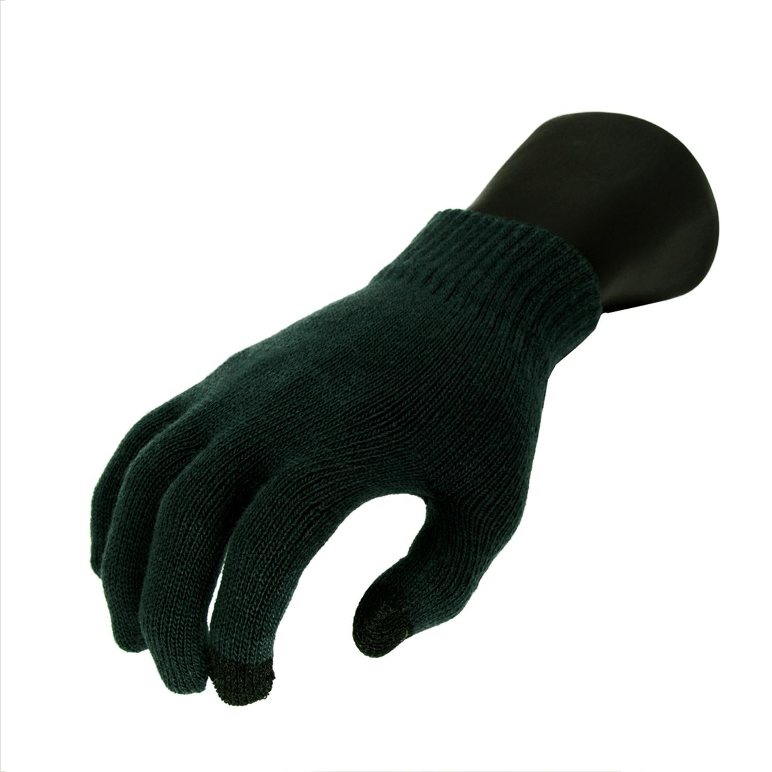 Gordon Unisex Sage Green Knit Winter Magic Touchscreen Gloves One