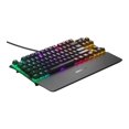 thumbnail image 2 of SteelSeries Apex Pro TKL - Clavier - avec Écran - Rétroéclairé - Sans Fil - USB, 2.4 GHz, Bluetooth 5.0 - QWERTY - Anglais US - Interrupteur de Touche : OmniPoint 2.0 Réglable, 2 of 9