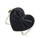 thumbnail image 4 of BRIGHTFUFU Bolso bandolera de piel sintética con lazo en forma de corazón para niñas pequeñas (negro), 4 of 7