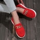 thumbnail image 5 of Zapatos para mujer, planos de moda para mujer, zapatillas suaves con decoración de cadena metálica, zapatos casuales para correr, botas vaqueras, 5 of 8