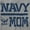 Sport Grey, variant on US Navy Mom Military Anchor Logo Women's Graphic T Shirt Tees Brisco Brands S