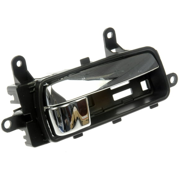 Dorman 81538 Front Passenger Side Interior Door Handle for Specific Nissan Models, Chrome Lever; Black Housing