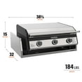 thumbnail image 3 of Blackstone Stainless Steel 28" Deep Built-In Griddle with Hood and Stainless Steel Insulation Jacket, 3 of 11