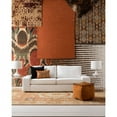 thumbnail image 2 of Surya  Duke Leather & Fur Square Area Rug - Black - Cream, 2 of 4