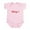 Petal Pink, variant on - Thing 3 Infant Bodysuit - Baby Light Bodysuit, Size Newborn - 24 Months