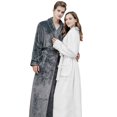 thumbnail image 4 of Elowel Pajamas Bathrobe for Men and Women Hooded Bath Robe Unisex XL White, 4 of 8