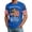 Blue, variant on Zimjoy USA 250 Anniversary Shirts for Men USA Flag Spliced Short Sleeve 4th of July T-Shirts Crew Neck Patriotic Independence Day T Shirt, Black 2XL