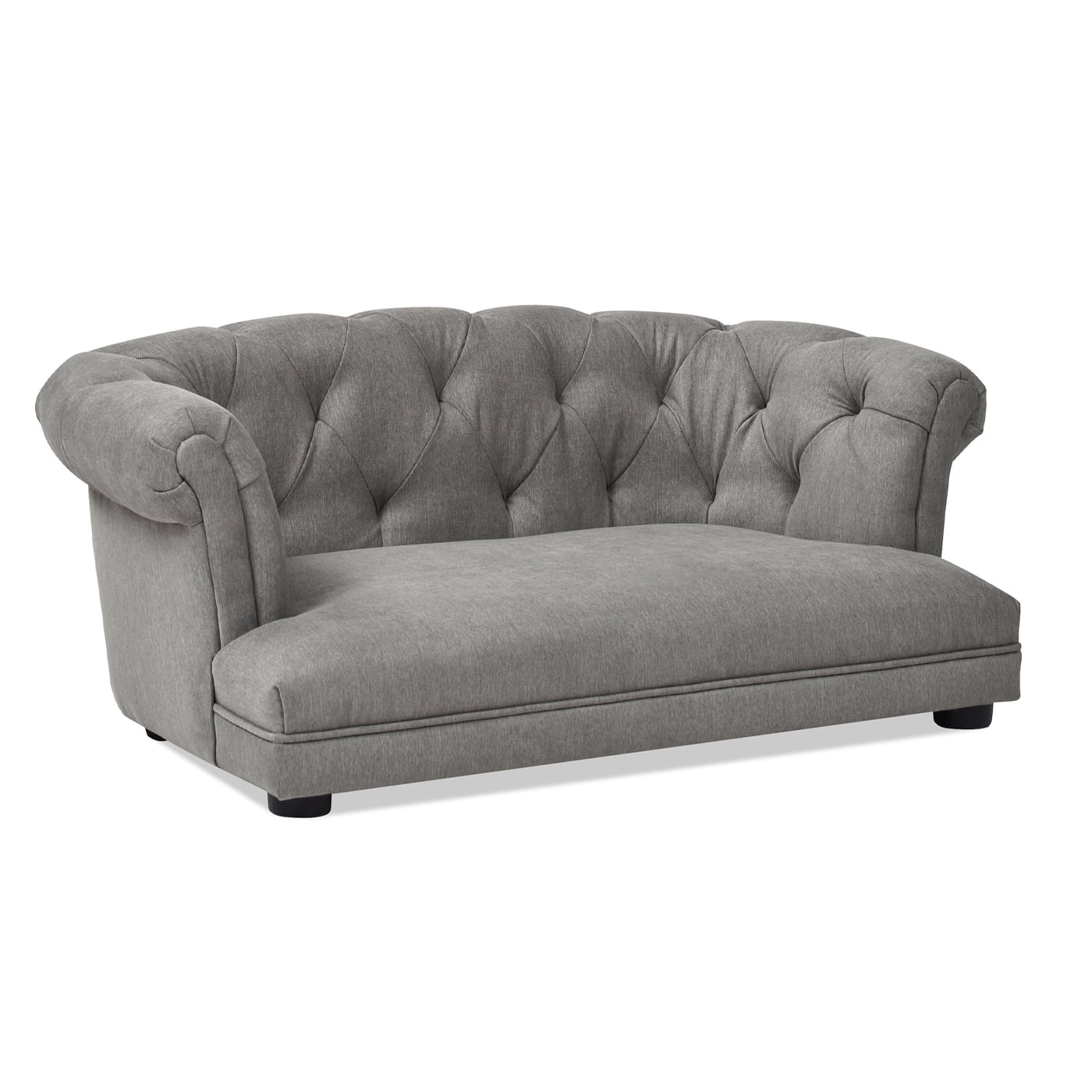 36.5" Chesterfield Dog Sofa Bed, Medium, Uptown Gray Stain Resistant