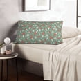 thumbnail image 6 of Picia Retro Hippie Groovy Mushroom Pattern Plush Pillow Case – Soft and Cozy Cushion Cover, Hypoallergenic Throw Pillow Case for Home Decor-14"x20", 6 of 6