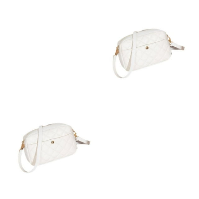 Youkk Wide Application Handbag Lightweight And Portable Messenger Bag Fashionable And Versatile Gifts white 2Set