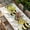 Yellow Grey, variant on Bee Love Table Cloths for 8 Foot Rectangle Tables, Daisy Eucalyptus Leaves Linen Rustic Beige Patio Waterproof Elastic Fitted Tablecloths, Washable Rectangular Table Cover for Camping