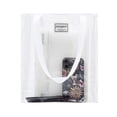 thumbnail image 3 of Bolsa Tote Popgear, Transparente, Vertical con Asas Blancas, 3 of 4